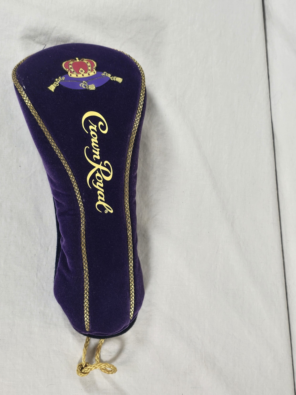 Crown Royal Purple Velvet Golf Club Headcover Whiskey Collectible
